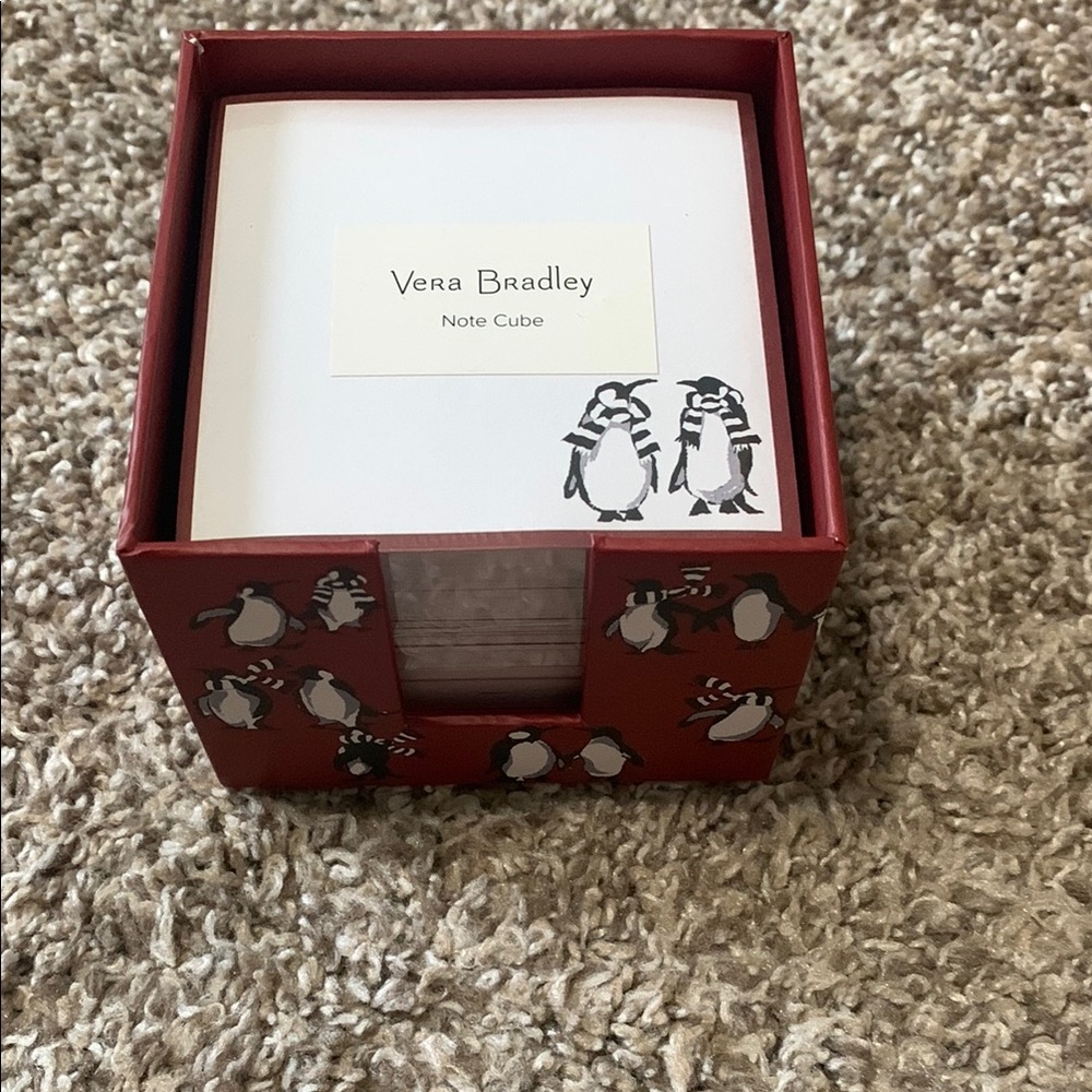 Vera Bradley Penguin Note Cube